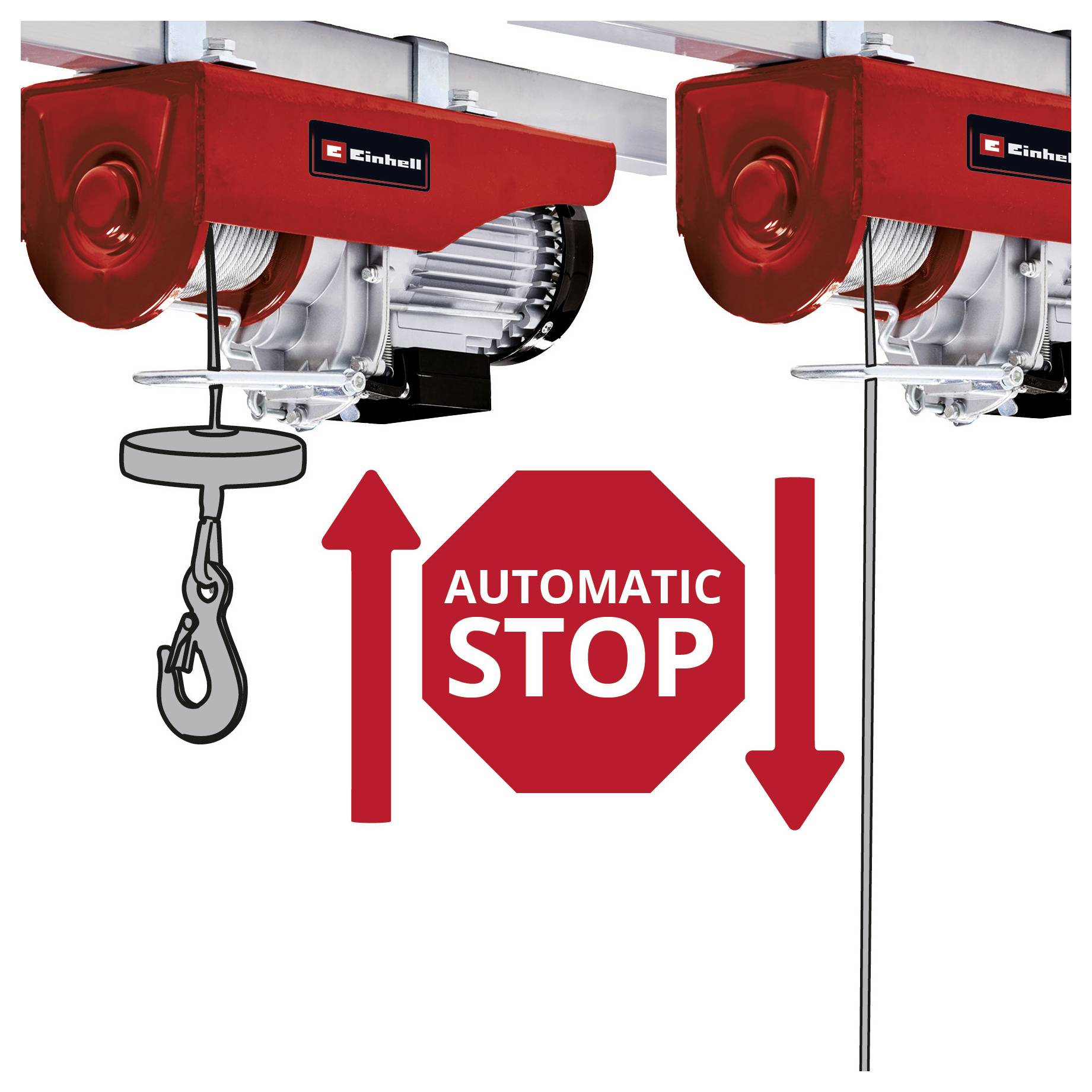 Einhell 2255150 elektrický lanový kladkostroj 600 kg, nosnost bez kladky 300 kg-4