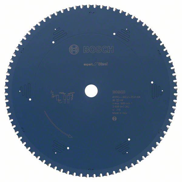 Bosch Accessories Expert for Steel 2608643062 pilový kotouč   355 x 25.4 x 2.2 mm Počet zubů (na palec): 80 1 ks