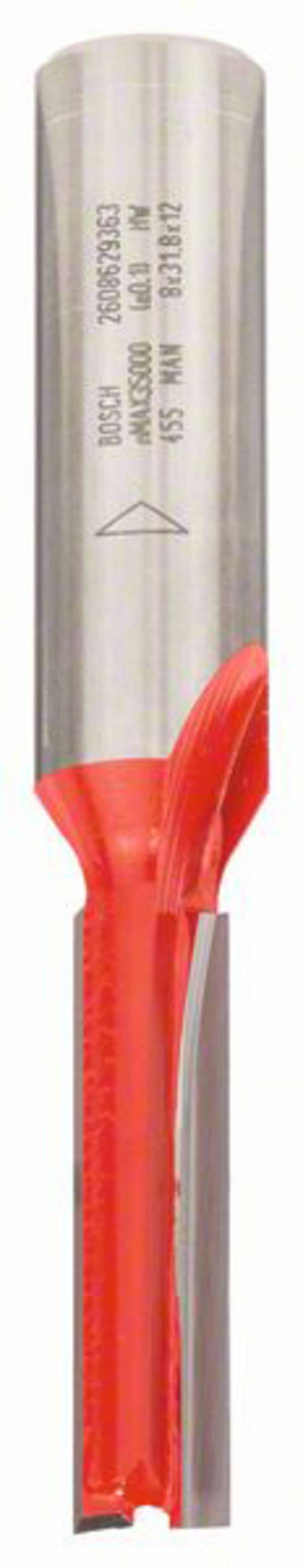 Bosch Accessories 2608629363 drážkovací fréza, tvrdokov, Délka 76 mm, Vnější Ø 8 mm, Pracovní délka 31.8 mm, Ø hřídele 12 mm