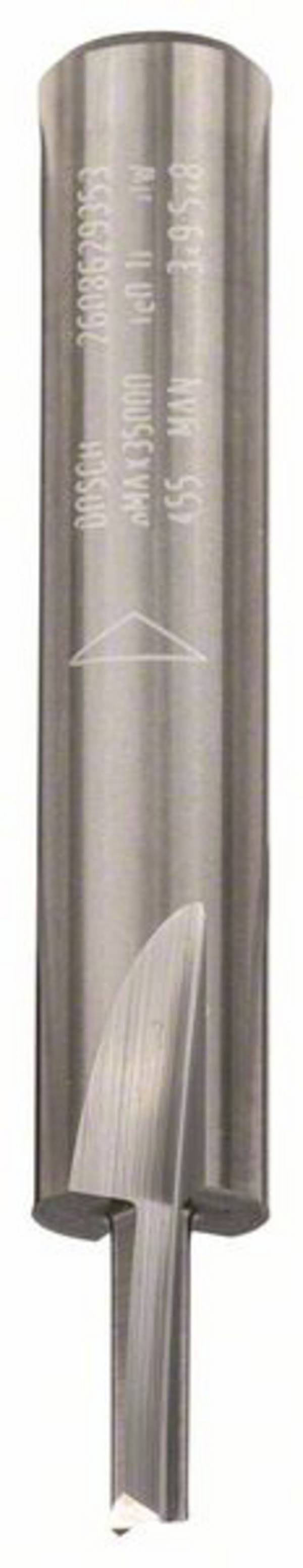 Bosch Accessories 2608629353 drážkovací fréza, tvrdokov, válec, Délka 50.7 mm, Vnější Ø 3 mm, Pracovní délka 9.5 mm, Ø hřídele 8 mm