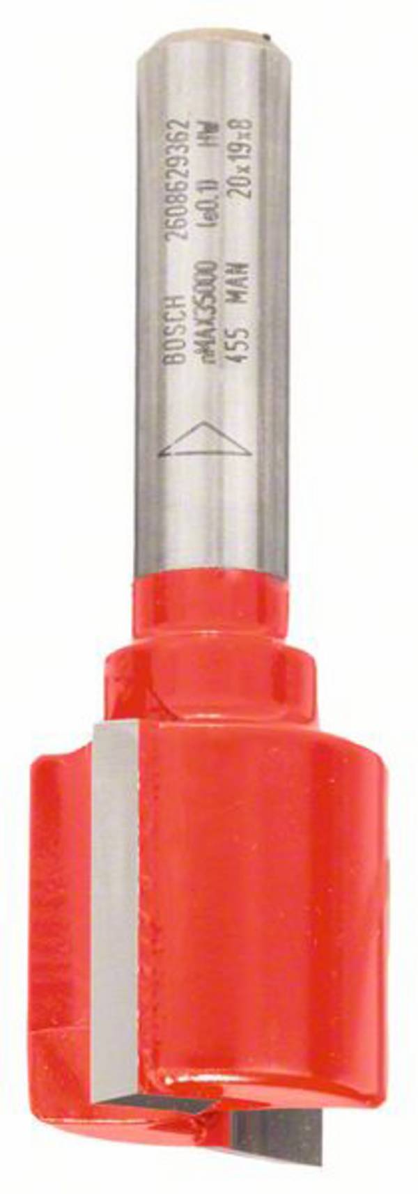 Bosch Accessories 2608629362 drážkovací fréza, tvrdokov, Délka 56 mm, Vnější Ø 20 mm, Pracovní délka 19 mm, Ø hřídele 8 mm