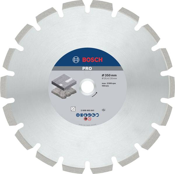 Bosch Accessories 2608603641 Best for Asphalt diamantový řezný kotouč Průměr 350 mm Ø otvoru 20.00 mm Asfalt 1 ks