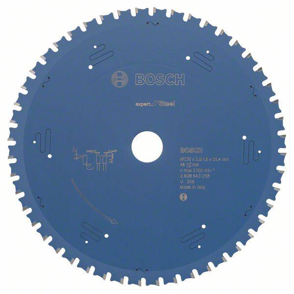 Bosch Accessories Expert for Steel 2608643058 pilový kotouč   230 x 25.4 x 1.8 mm Počet zubů (na palec): 48 1 ks