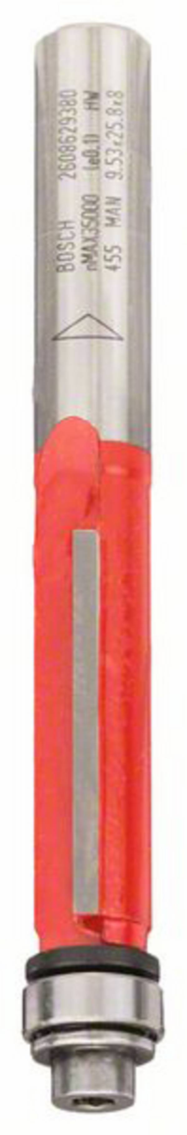 Bosch Accessories 2608629380 zarovnávací fréza, tvrdokov, Délka 71.5 mm, Vnější Ø 9.5 mm, Pracovní délka 25.8 mm, Ø hřídele 8 mm