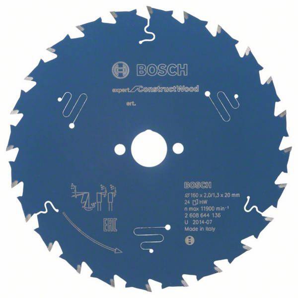 Bosch Accessories Expert for Construct Wood 2608644136 pilový kotouč   160 x 20 x 1.3 mm Počet zubů (na palec): 24 1 ks