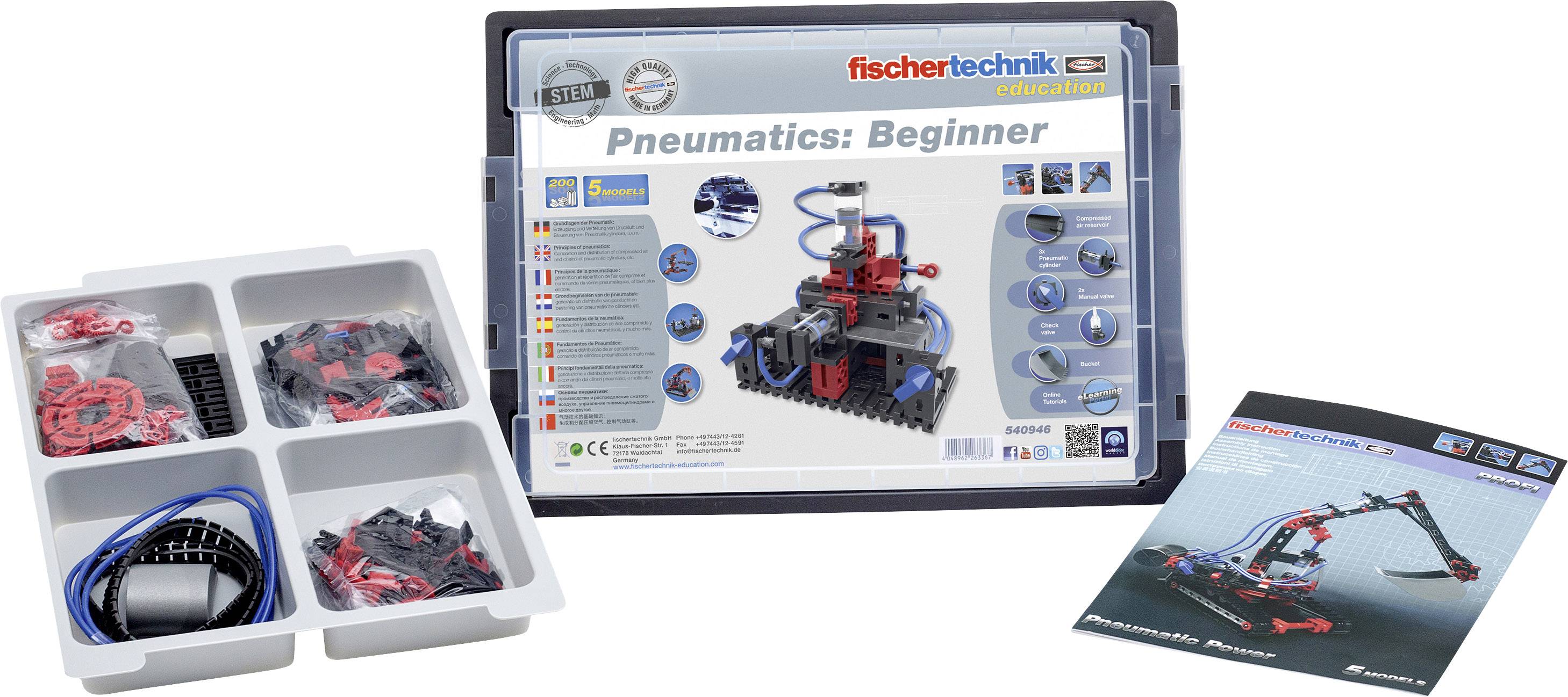 fischertechnik education Pneumatics Beginner MINT Kits stavebnice Pneumatics Beginner 2-4 žáci