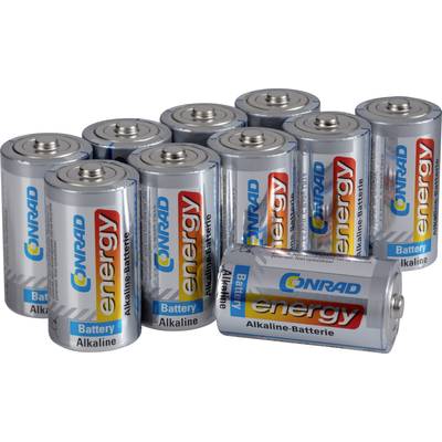 Conrad energy  baterie malé mono C alkalicko-manganová 7500 mAh 1.5 V 10 ks