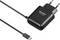 Černý napájecí adaptér Voltcraft SPS-3520R s micro USB kabelem.