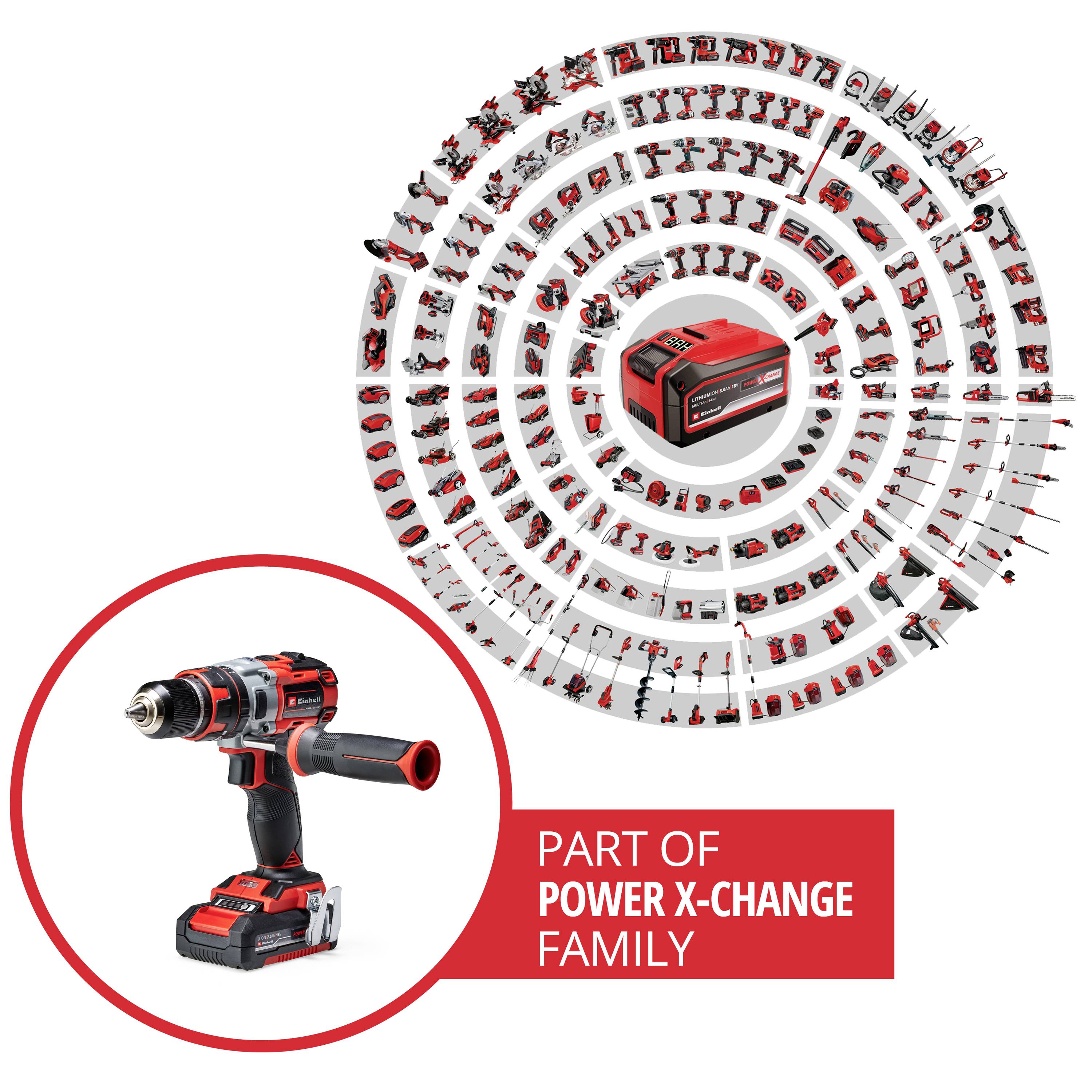Einhell Professional TP-CD 18 Li-i BL (2x2,0Ah) aku příklepový šroubovák, 2cestný, vč. nabíječky, vč. 2x aku, 4513861-3