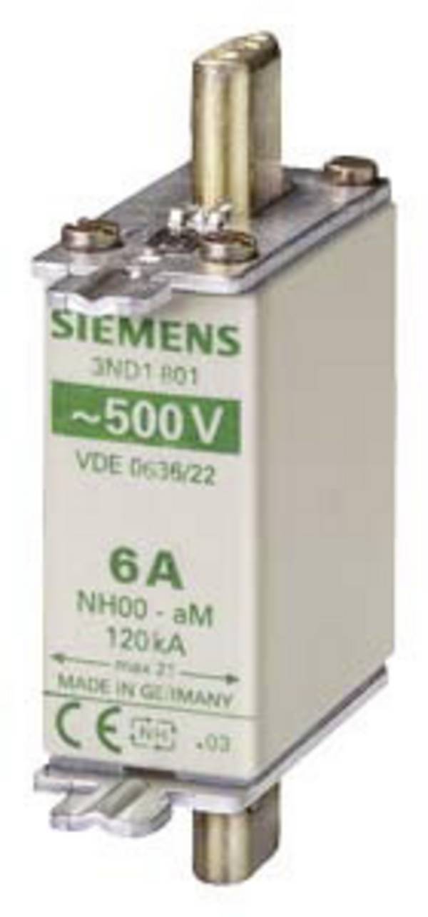 Siemens 3ND1810 sada pojistek  Vhodné pro (pojistky) velikost pojistky 000 - 4 Velikost pojistky = 0  25 A  500 V 3 ks