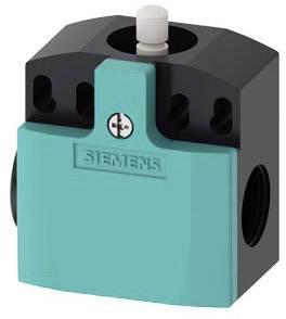 Zelený díl zařízení Siemens s černým tělem a bílým tlačítkem nahoře, pravděpodobně elektrický spínač.