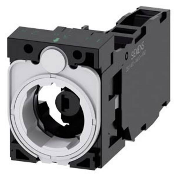 Siemens 3SU1501-1AG00-1FA0 držák pro 3 moduly 3 instalační pozice 1 rozpínací kontakt, 1 spínací kontakt jantar kontaktní těleso  1 ks Single