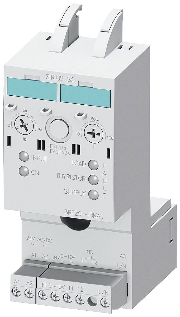 Elektrická komponenta rozváděče s pákovými spínači a přípojkami, vhodná pro řízení a regulační aplikace.