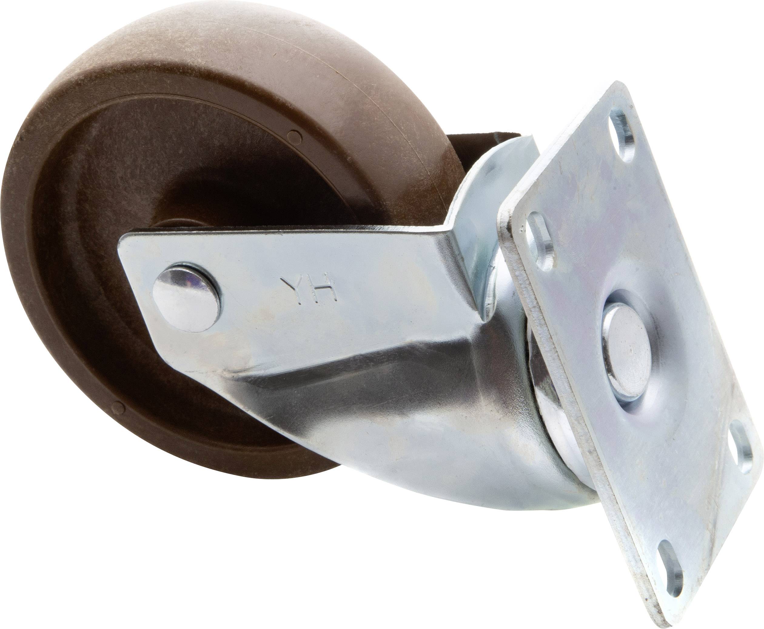TOOLCRAFT TO-5137944 Otočné kolečko s konstrukční deskou 100 mm z polyamidu a skelného vlákna nosnost (max.): 125 kg-2