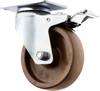TOOLCRAFT TO-5137947 Otočné kolečko s aretační brzdou, 100 mm, s konstrukční deskou - polyamid a skelné vlákno nosnost (max.): 125 kg