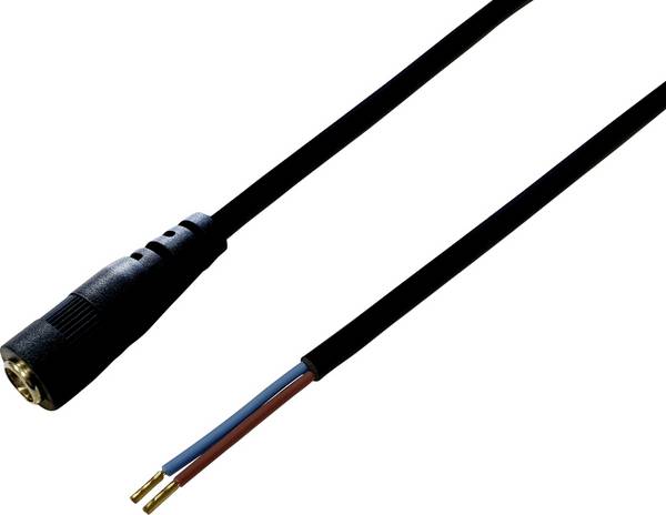 TRU COMPONENTS TC-2511303 nízkonapěťový připojovací kabel nízkonapěťová zásuvka - kabel s otevřenými konci 5.50 mm 2.10 mm 0.50 m 1 ks