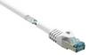 Renkforce RF-5047452 RJ45 síťové kabely, propojovací kabely CAT 6A S/FTP 0.50 m bílá s ochranou, samozhášecí 1 ks