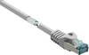 Renkforce RF-5047492 RJ45 síťové kabely, propojovací kabely CAT 6A S/FTP 1.00 m šedá samozhášecí 1 ks
