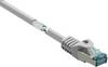 Renkforce RF-5047510 RJ45 síťové kabely, propojovací kabely CAT 6A S/FTP 0.25 m šedá s ochranou, samozhášecí 1 ks