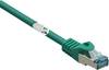 Renkforce RF-5462398 RJ45 síťové kabely, propojovací kabely CAT 6A S/FTP 15.00 m zelená s ochranou, samozhášecí 1 ks