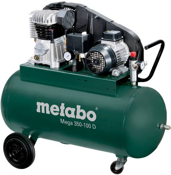 Metabo pístový kompresor Mega 350-100 D 90 l 10 bar