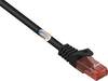 Renkforce RF-5047422 RJ45 síťové kabely, propojovací kabely CAT 6 U/UTP 1.00 m černá s ochranou, bez halogenů 1 ks