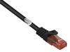 Renkforce RF-5044002 RJ45 síťové kabely, propojovací kabely CAT 6 U/UTP 10.00 m černá bez halogenů, s ochranou 1 ks