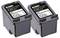 Dva černé inkoustové cartridge označené jako repasované značkou KMP pro tiskárny HP 301XL (CH563EE).