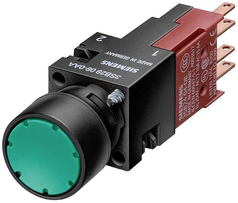 Siemens 3SB2206-0AE01, 3SB22060AE01 světelné tlačítko , 16 mm, 1 ks-0