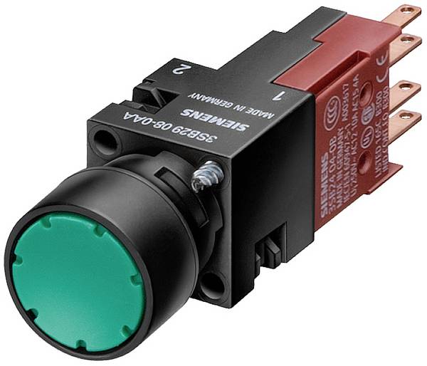 Siemens 3SB2206-0AE01, 3SB22060AE01 světelné tlačítko , 16 mm, 1 ks