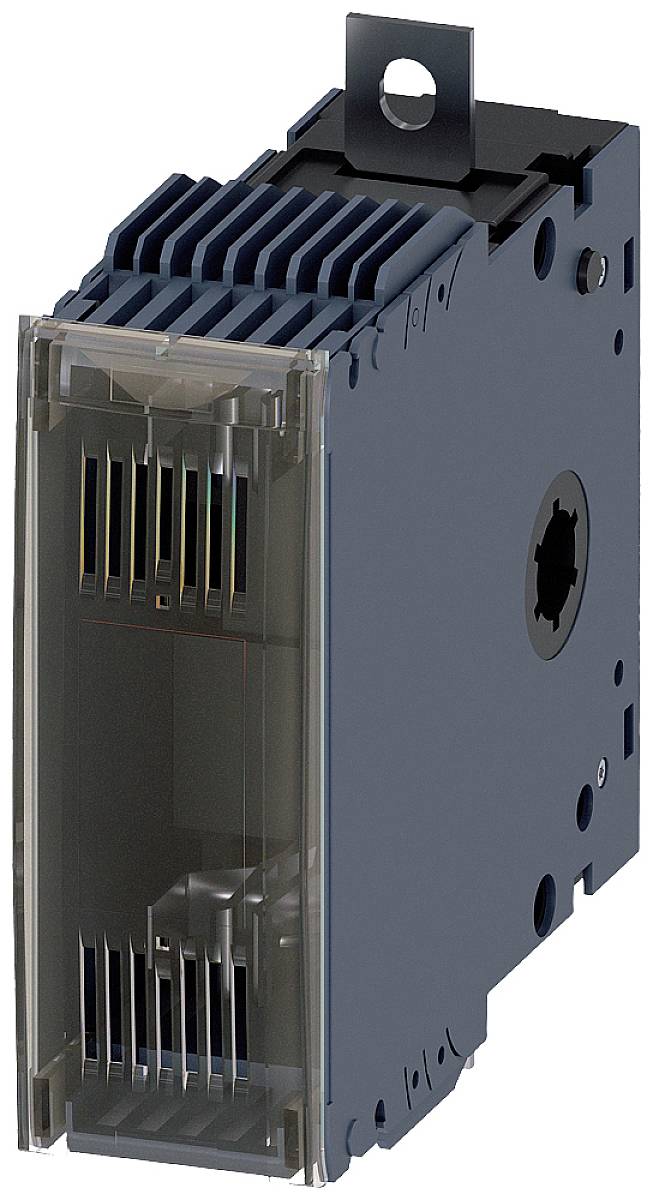 Elektronický modul v obdélníkovém pouzdře s chladicími žebry nahoře a průhlednou přední částí.