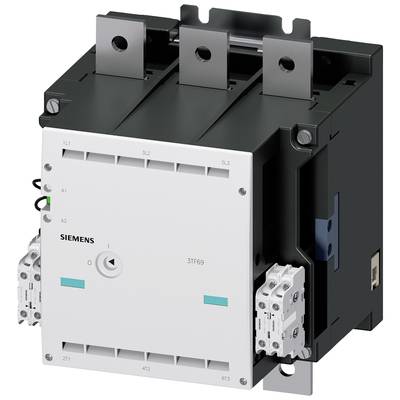 Obrázek stykače Siemens, model 3TF69, používaný v elektrických obvodech pro řízení a spínání velkých elektrických zátěží.