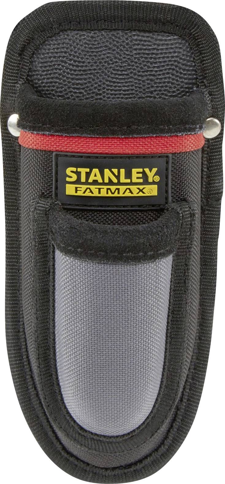 Černé a šedé pouzdro na nářadí od Stanley Fatmax pro bezpečné uložení nástrojů. Ideální pro řemeslníky a domácí kutily.