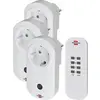 Brennenstuhl RC CE1 3001 1507040 bezdrátový sada zásuvek 4dílná vnitřní 1000 W, DE schuko zástrčka
