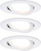 Paulmann 93485 Nova vestavné svítidlo, LED, LED, 18 W, bílá (matná), sada 3 ks