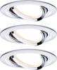 Paulmann 93488 Nova vestavné svítidlo, LED, LED, 18 W, chrom (lesklý), sada 3 ks