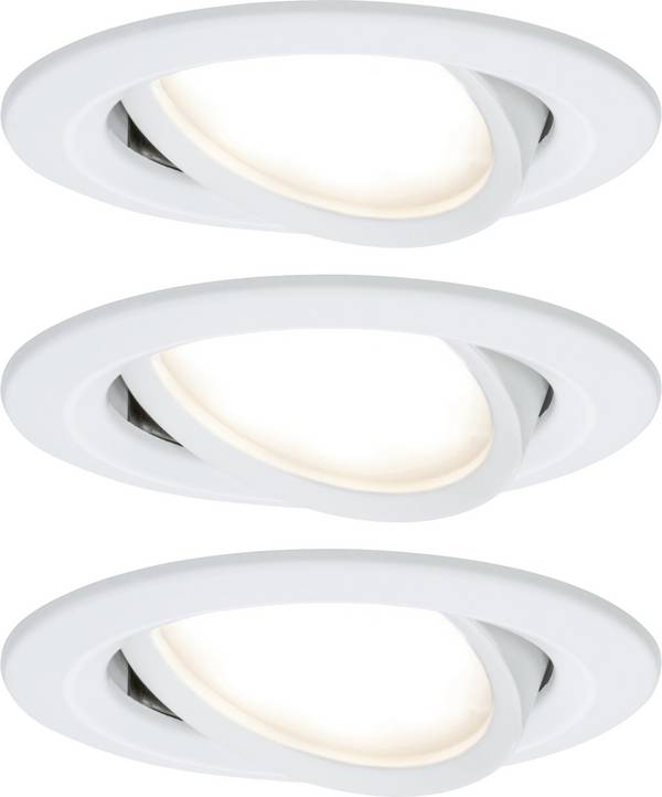 Paulmann 93449 Nova vestavné svítidlo, LED, LED, 18 W, bílá (matná), sada 3 ks