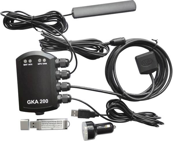 Renkforce GKA200 alarm do auta lze použít s mobilním telefonem, zjišťování polohy vozidla, senzor vibrací, portál GPS  12 V/DC, 24 V/DC