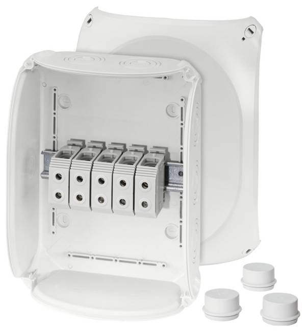 Hensel 62000018 rozbočovací krabice  (d x š x v) 122 x 295 x 225 mm šedobílá (RAL 7035) IP55, IP65 1 ks