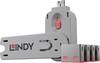 růžová LINDY USB-Lock + Key