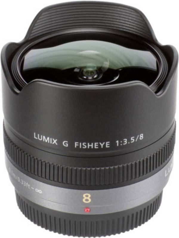 Panasonic Lumix G 3,5/8 Fisheye H-F008E objektiv Fish Eye (rybí oko) f/22 - 3.5 8 mm