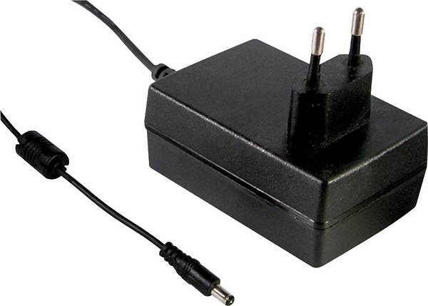 MEAN WELL GSM25E18-P1J zásuvkový napájecí adaptér, stálé napětí, 18 V/DC, 1.38 A, 25 W