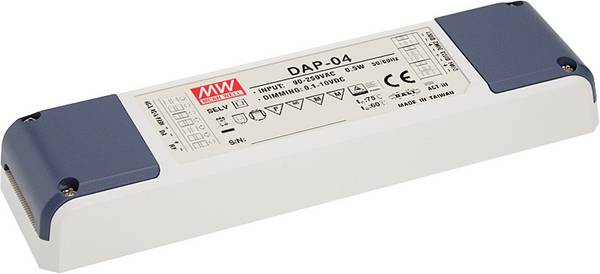 MEAN WELL DAP-04-S01 LED driver      Dali , montáž na nehořlavém povrchu , schválení nábytku  1 ks
