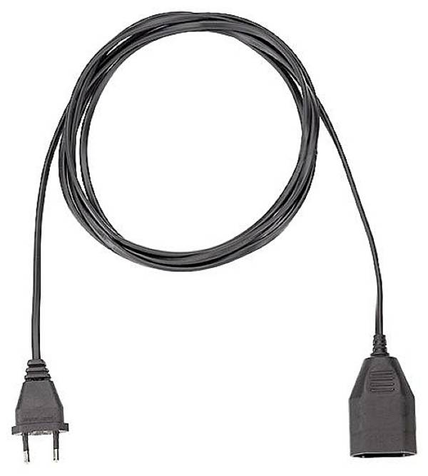 Bachmann 233.186 napájecí prodlužovací kabel, 2.5 A, černá, 5.00 m