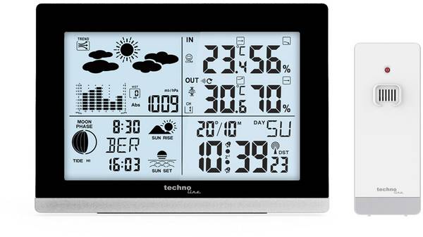Techno Line WS 6762 WS 6762 digitální bezdrátová meteostanice  Počet senzorů (max.) 3