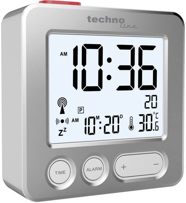 Techno Line WT 265 DCF budík stříbrná časů buzení 1