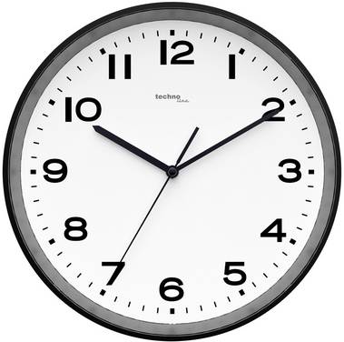 Techno Line WT 8500-3 schwarz DCF nástěnné hodiny 30 cm x 41 mm , černá