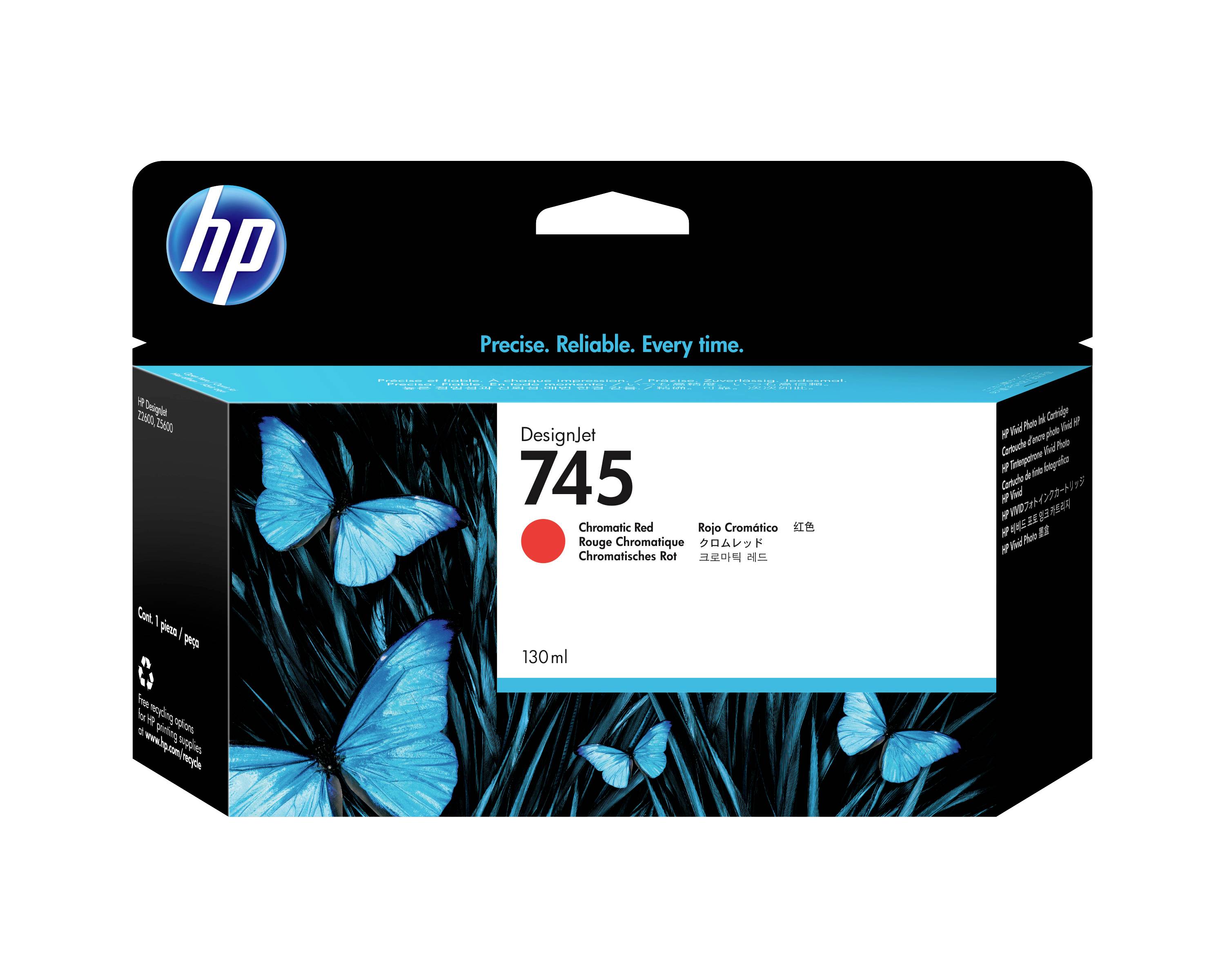 HP Ink 745 originál červená 130 ml F9K00A 1 ks