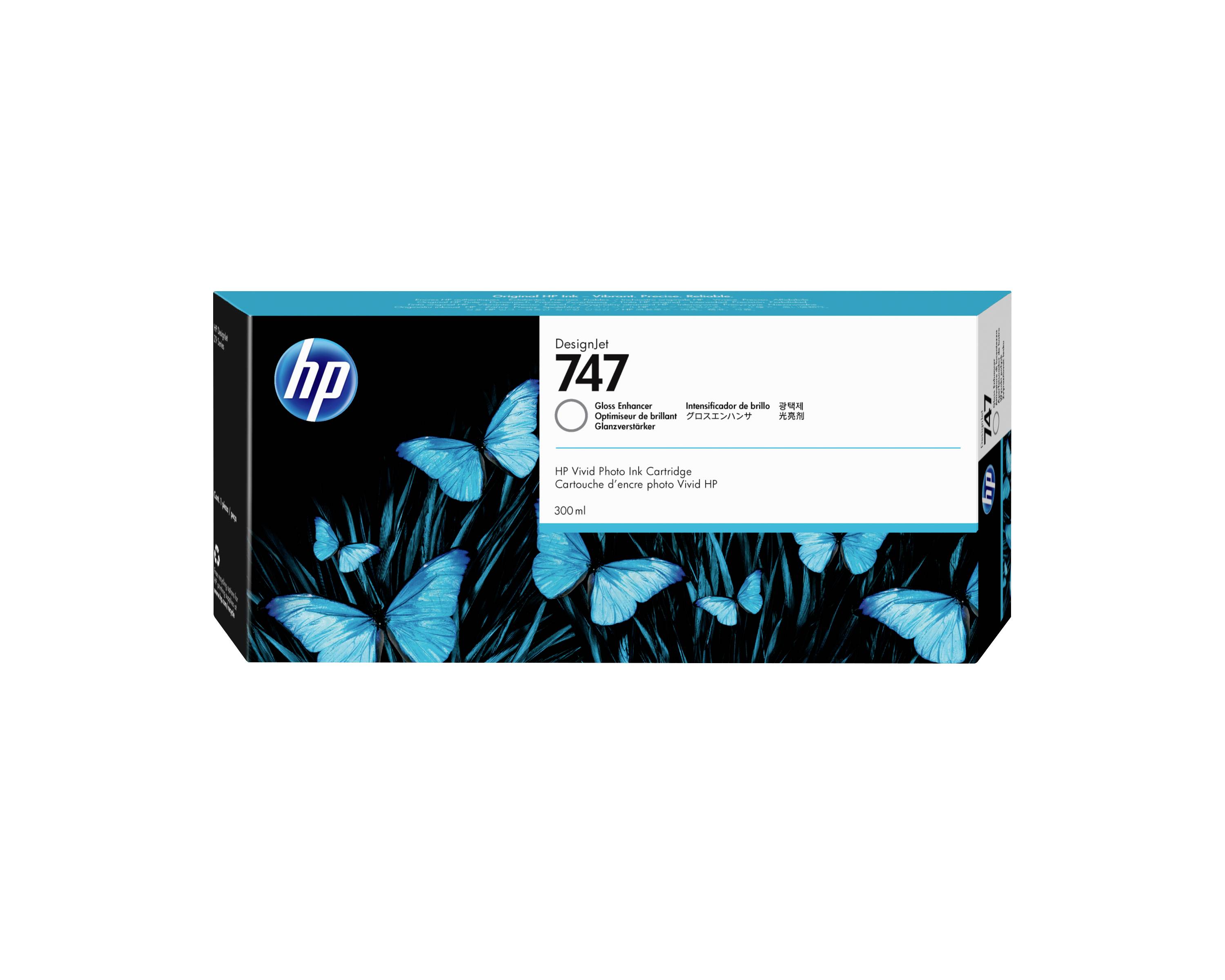 HP Ink 747 originál transparentní 300 ml P2V87A 1 ks