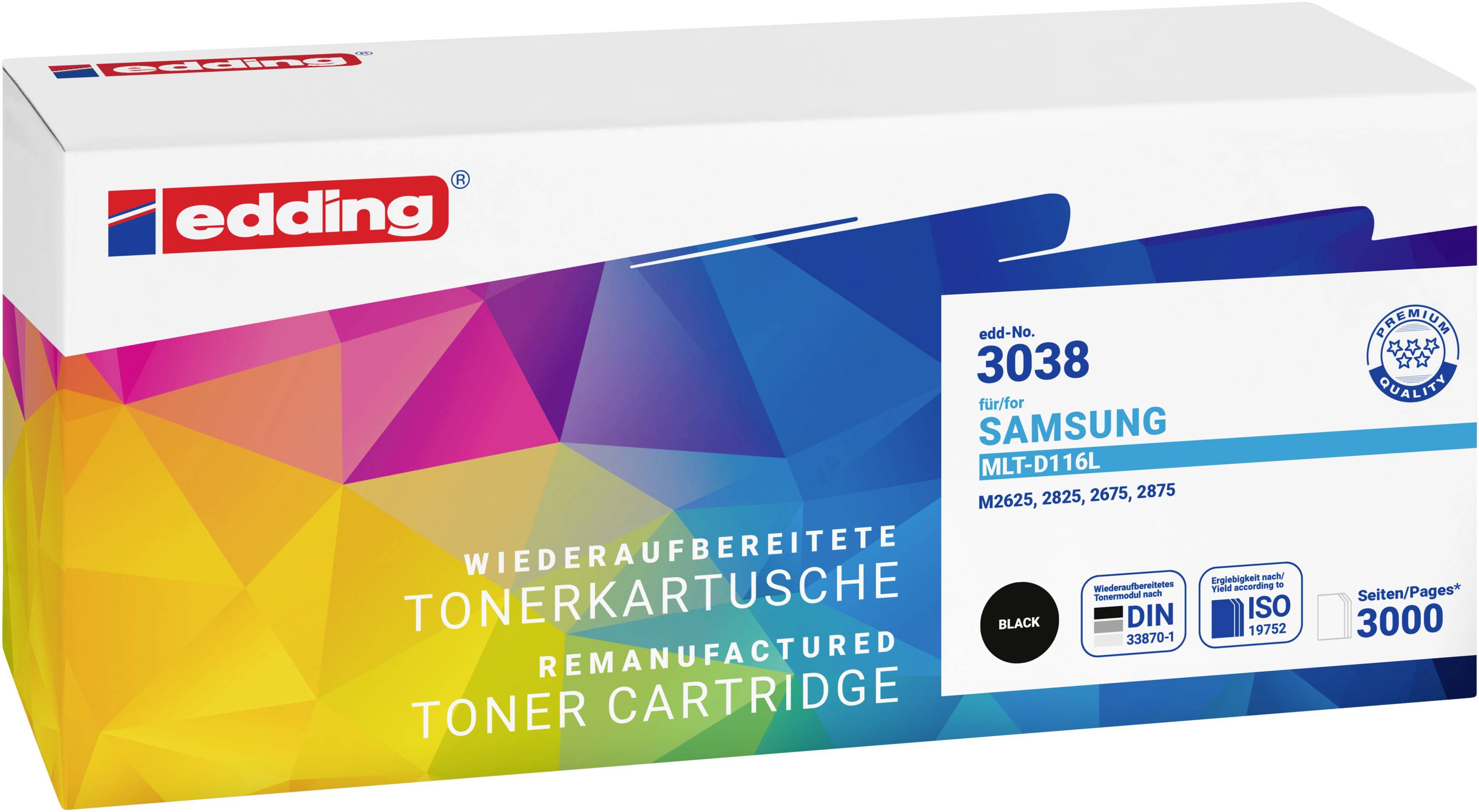 Edding Toner náhradní Samsung MLT-D116L kompatibilní černá 3000 Seiten EDD-3038 18-3038-0